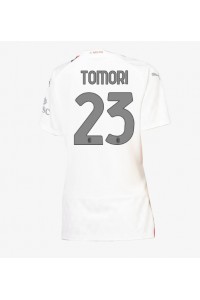 Fotbalové Dres AC Milan Fikayo Tomori #23 Dámské Venkovní Oblečení 2023-24 Krátký Rukáv